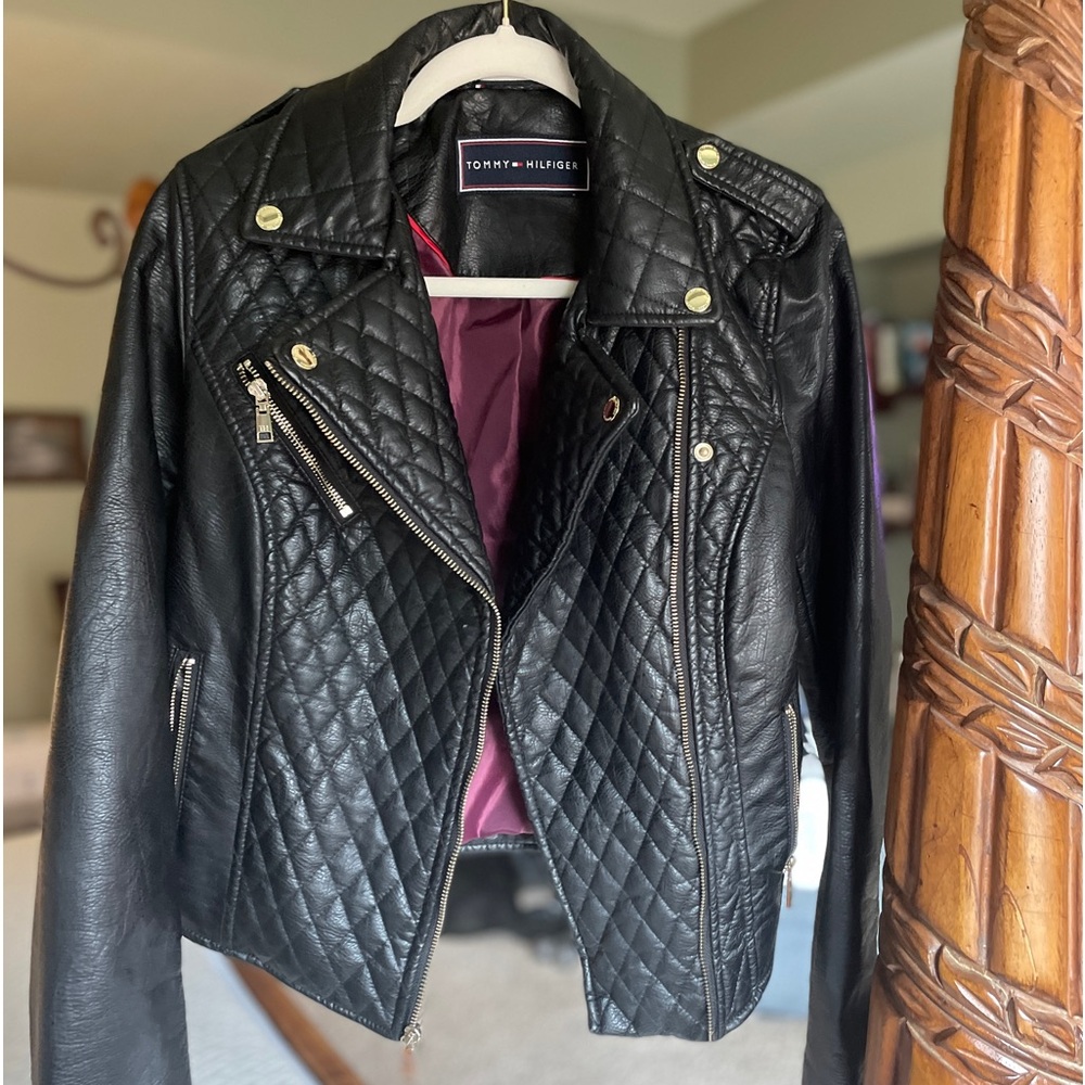 SOLD Tommy Hilfiger Leather Jacket - S